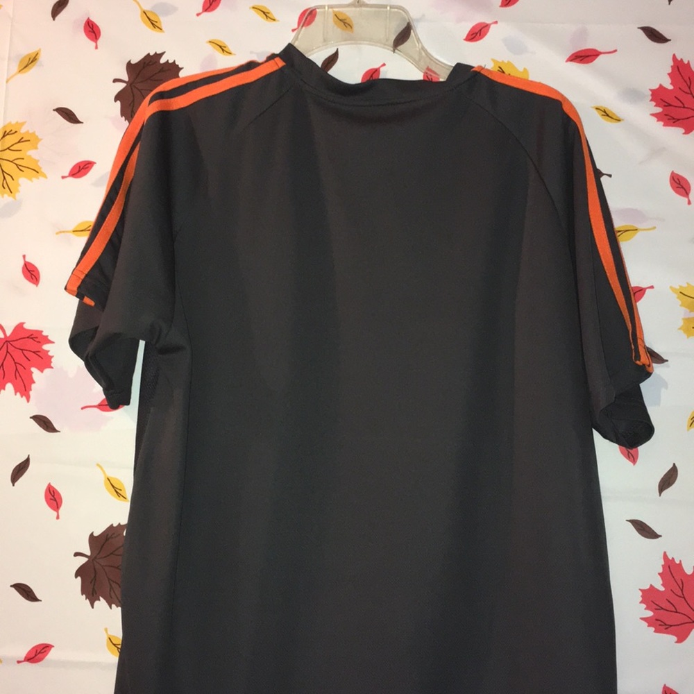 Adidas Shirt Orange And Gray Jersey Men - Picture 8 of 8